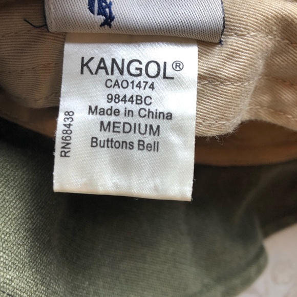 Kangol Army Green Buttons Bell Bucket Hat! - Picture 7 of 8